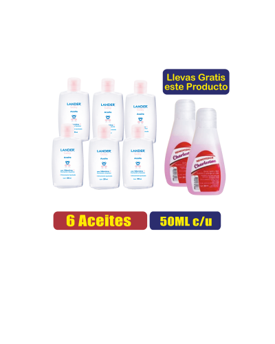 PACK 6 ACEITE X50 GTS 2 CHARLESTON X30 ML