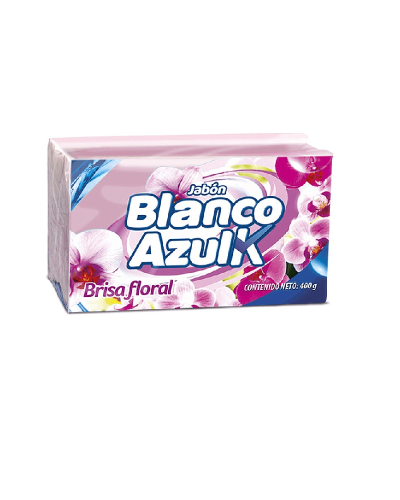 Jabón En Barra De Lavar Blanco AzulK Brisa Floral X400G