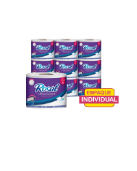 Papel Higiénico Rosal 2 en 1 G 18 Rollos Triple Hoja De 20 Metros c/u